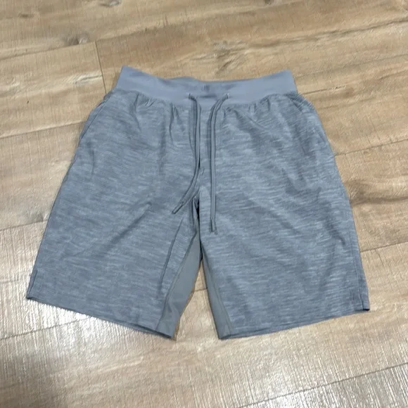 Lululemon T.H.E. Short *Linerless 9" Heather Allover Sea Salt Light Cast Small - Picture 2 of 12